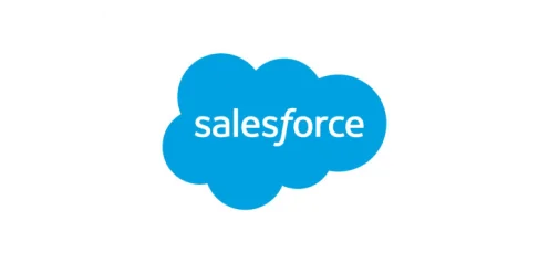 Logo de Salesforce, un des partenaires technologie d'IZBERG